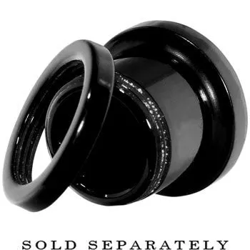 0 Gauge Cherry Ferido Crystal Acrylic Screw Fit Tunnel