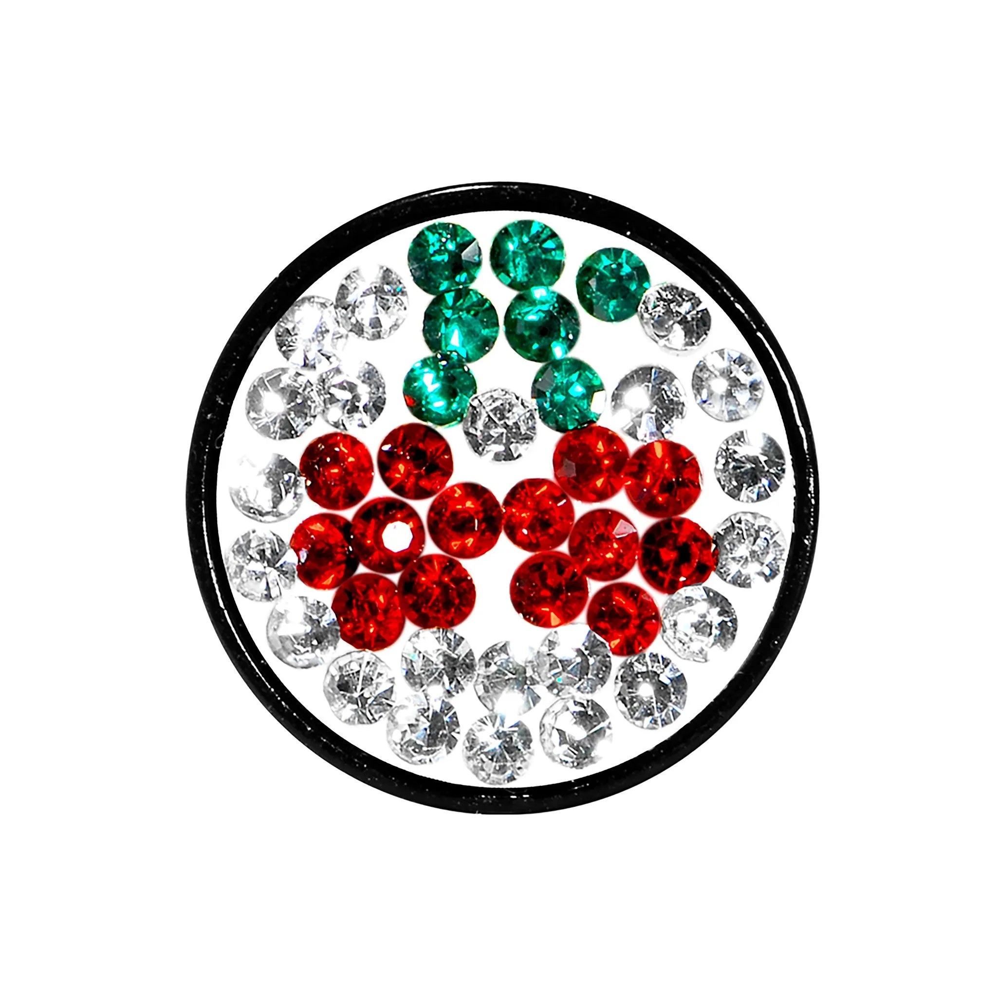 0 Gauge Cherry Ferido Crystal Acrylic Screw Fit Tunnel