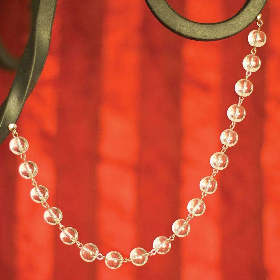 12" CLEAR GLASS BEAD MAGNETIC CHANDELIER GARLAND (Set/3)
