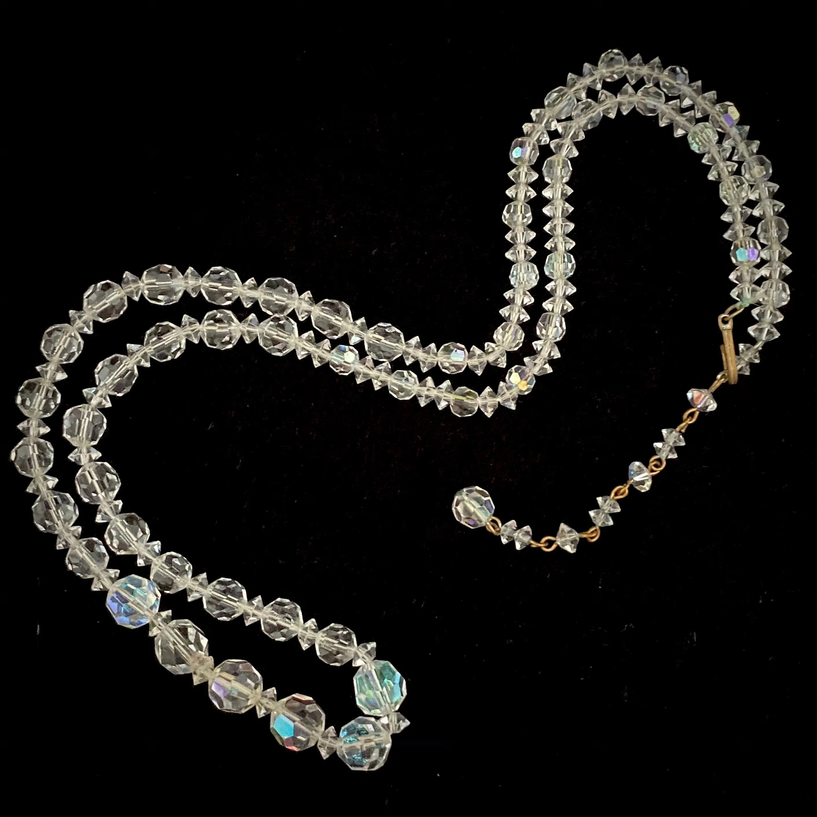1950s Classic Glass Crystal Necklace