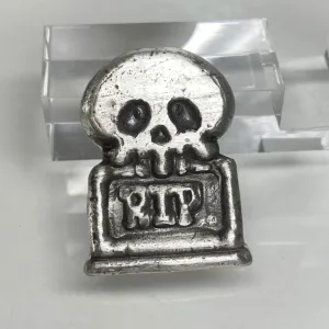2 Ozt MK BarZ "Graveyard Guardian" Tombstone Bar .999 FS Hand Poured