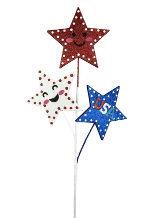 26" Glitter Star Spray - 74246RWB