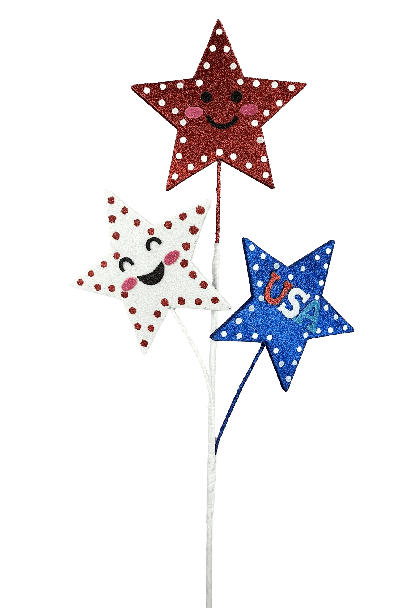 26" Glitter Star Spray - 74246RWB