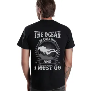 2D Black Tshirt - Scuba Diving