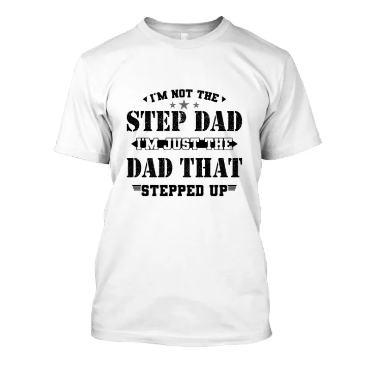 2D White Tshirt - Step Dad - Hdmt