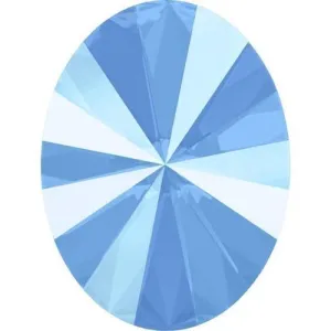4122 Swarovski Rivoli Oval Fancy Stones, Crystal Summer Blue Unfoiled (001 L114S)
