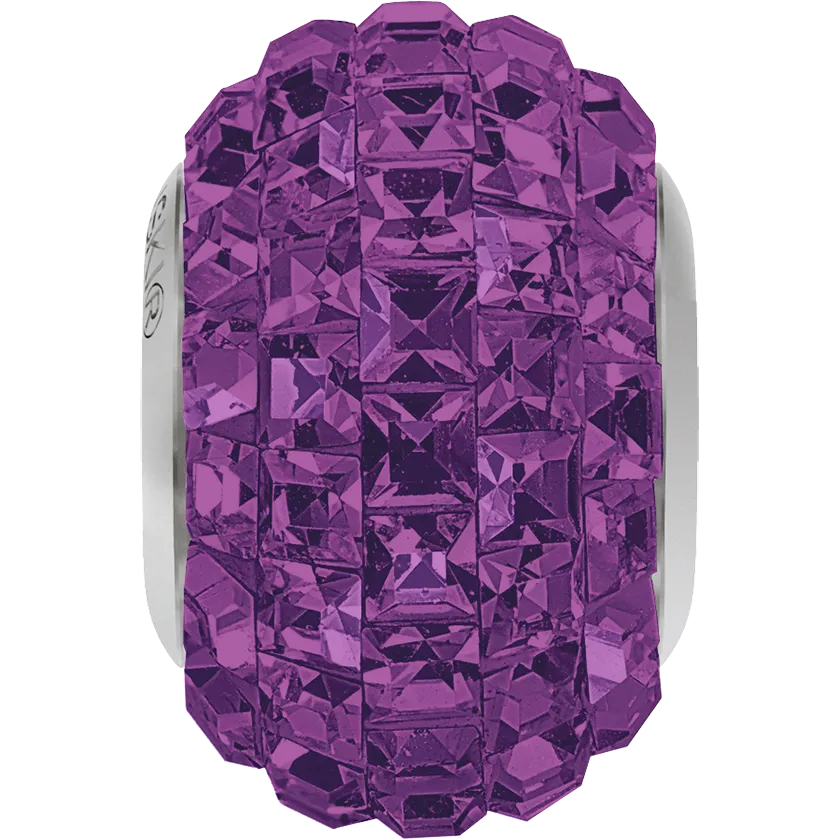 80201 Swarovski BeCharmed Pavé Beads, Xilion Square