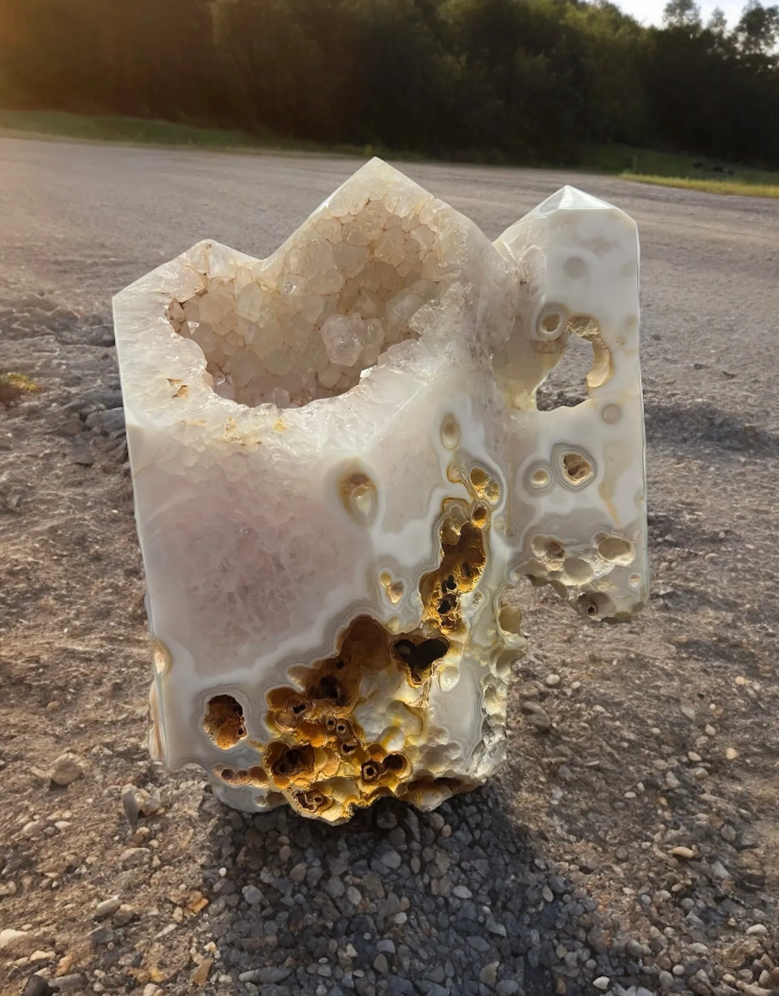 Agate and Quartz Geode - Museum Quality