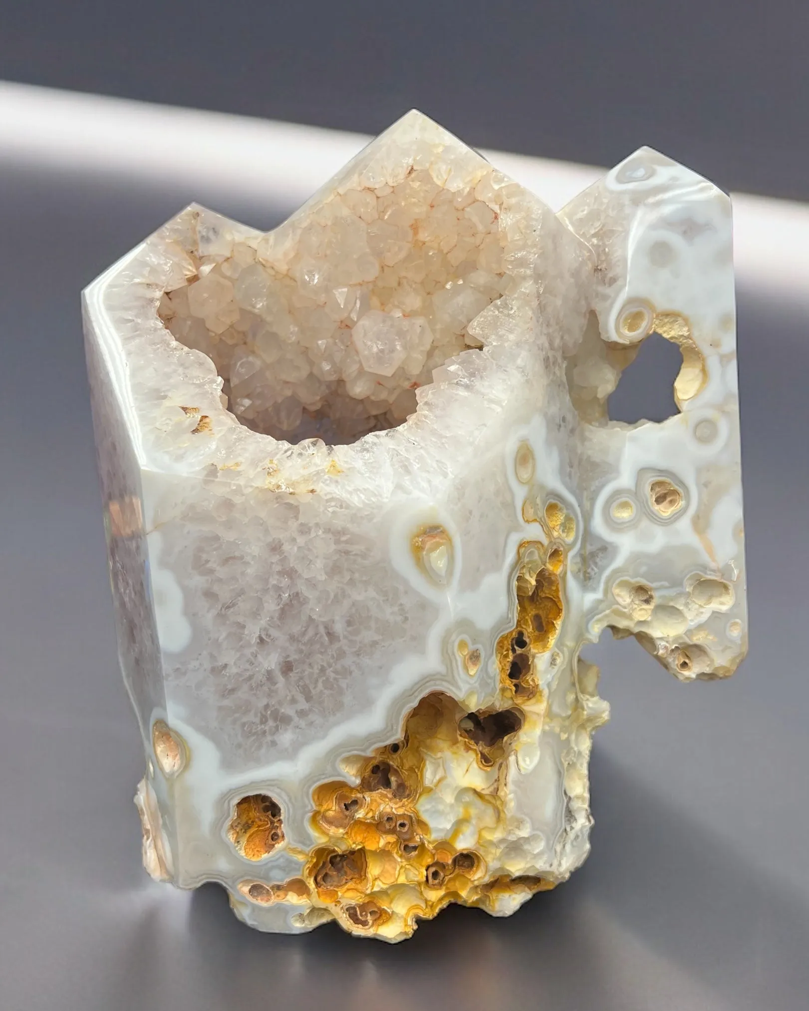Agate and Quartz Geode - Museum Quality
