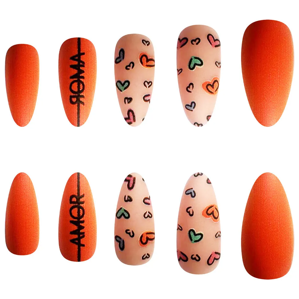 Almond Heart AMOR Love Orange