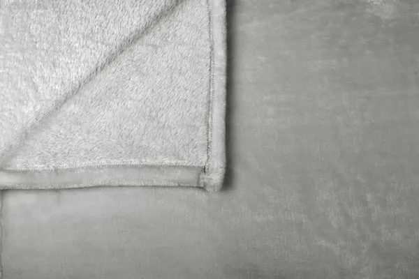 ARDOR BOUDOIR "Lucia" LUXURY PLUSH VELVET BLANKET - SILVER