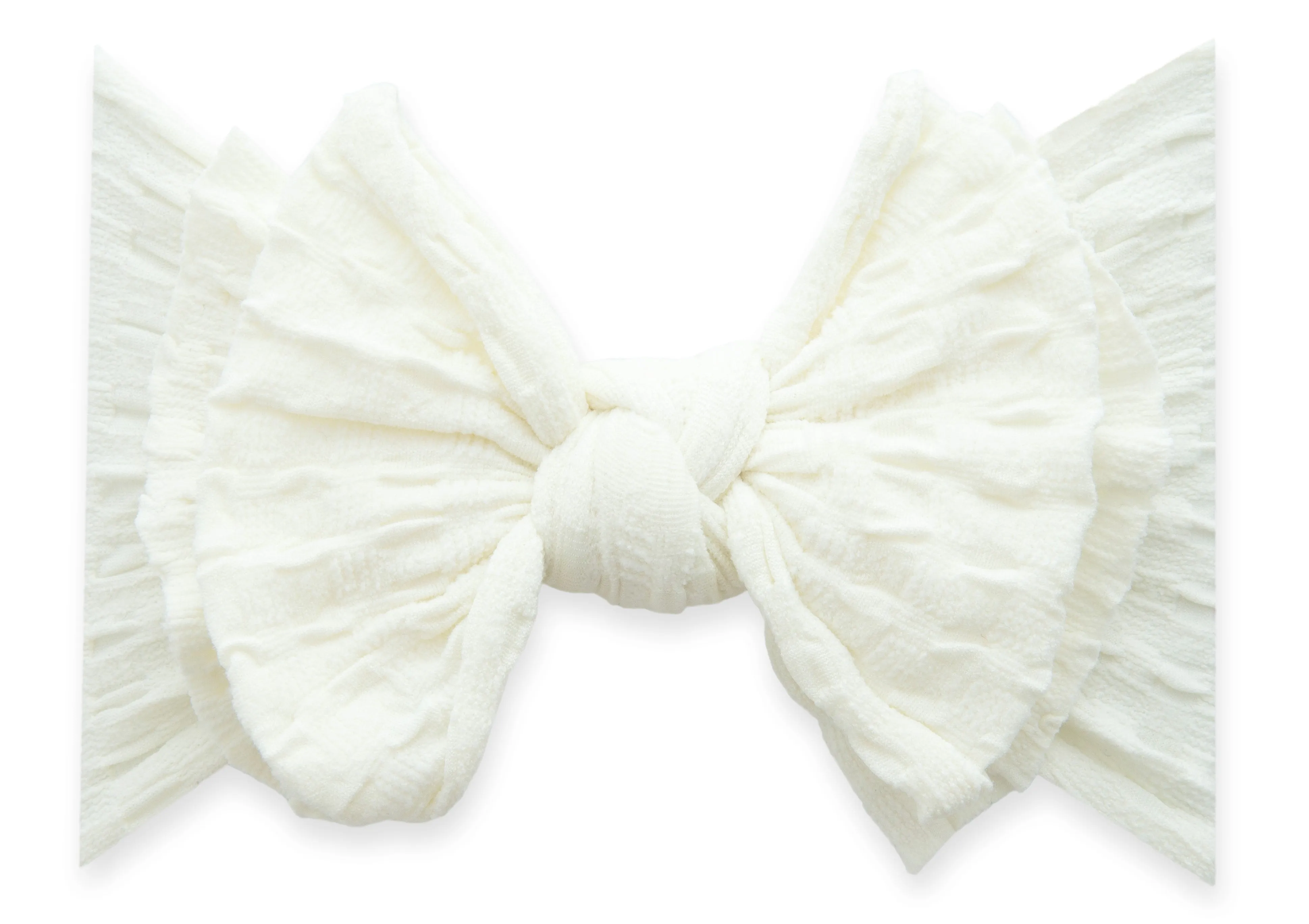 Baby Bling Ivory Waffle FAB-BOW-LOUS