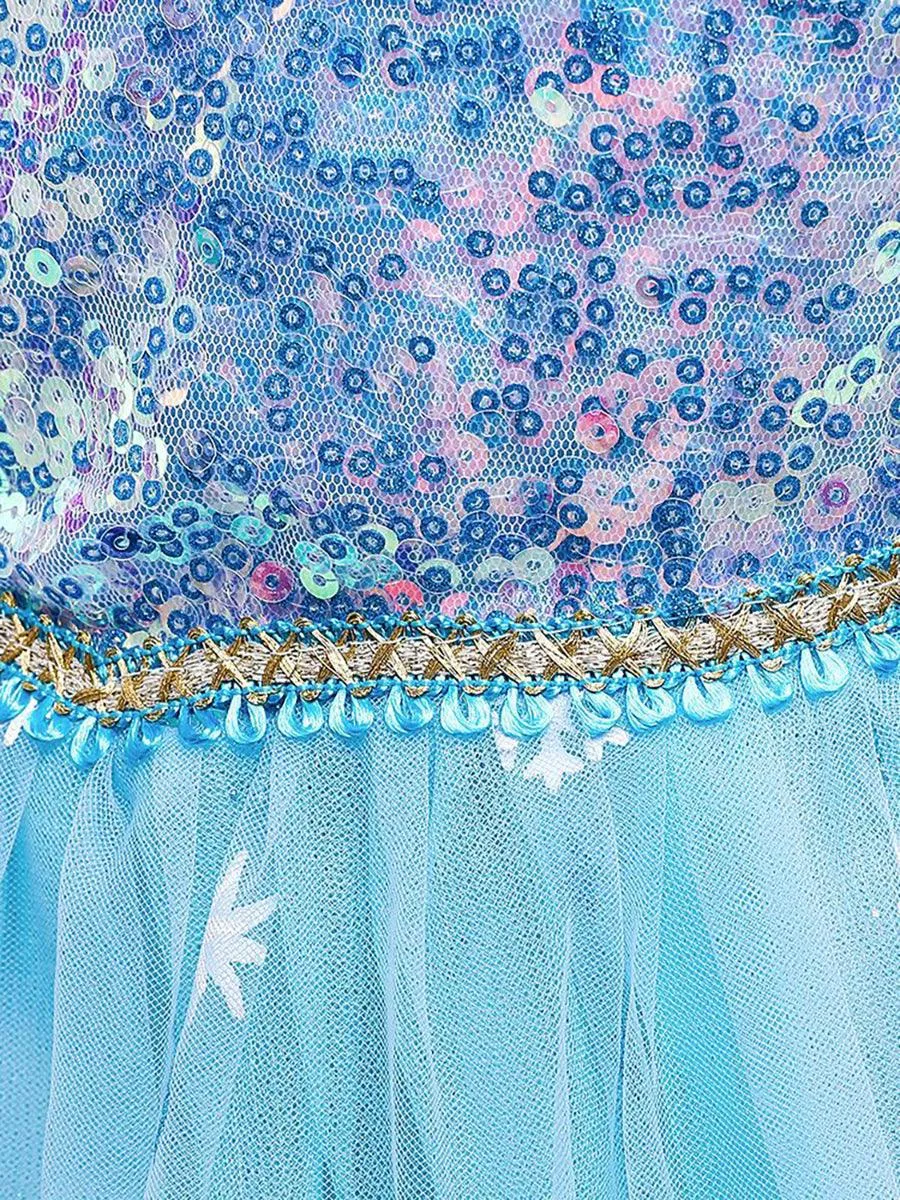 Ballon Sleeve Sequin Fairytale Princess Girl Dress MKD1010