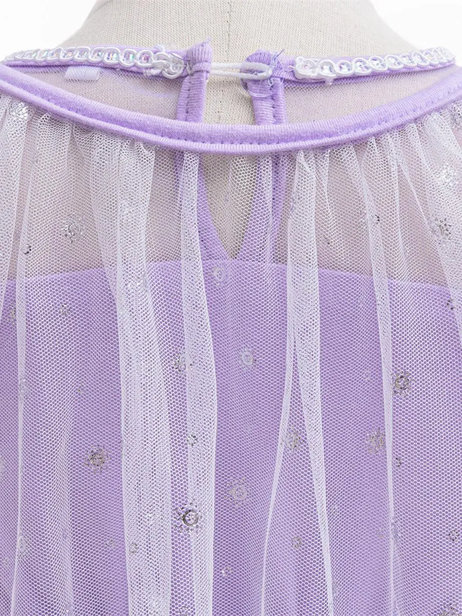 Ballon Sleeve Sequin Fairytale Princess Girl Dress MKD1010