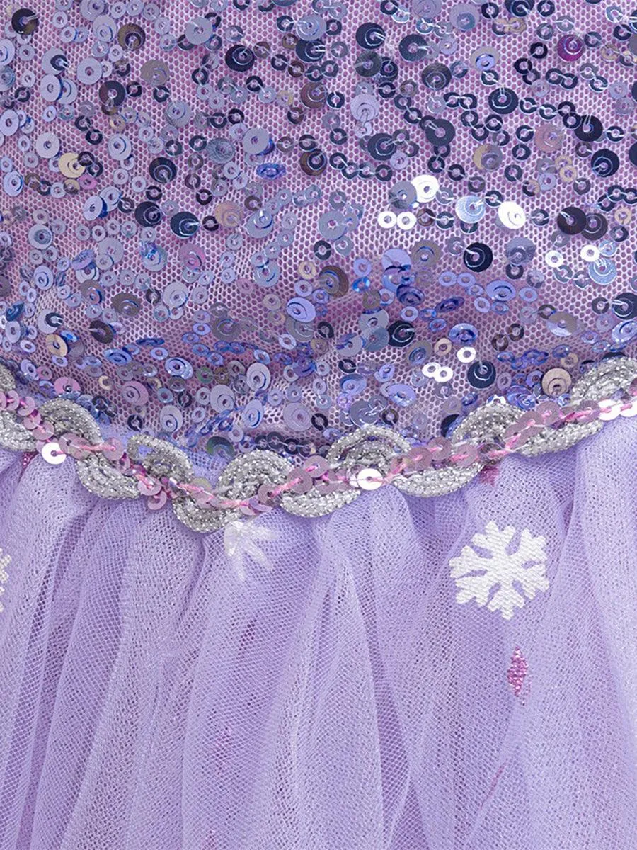 Ballon Sleeve Sequin Fairytale Princess Girl Dress MKD1010