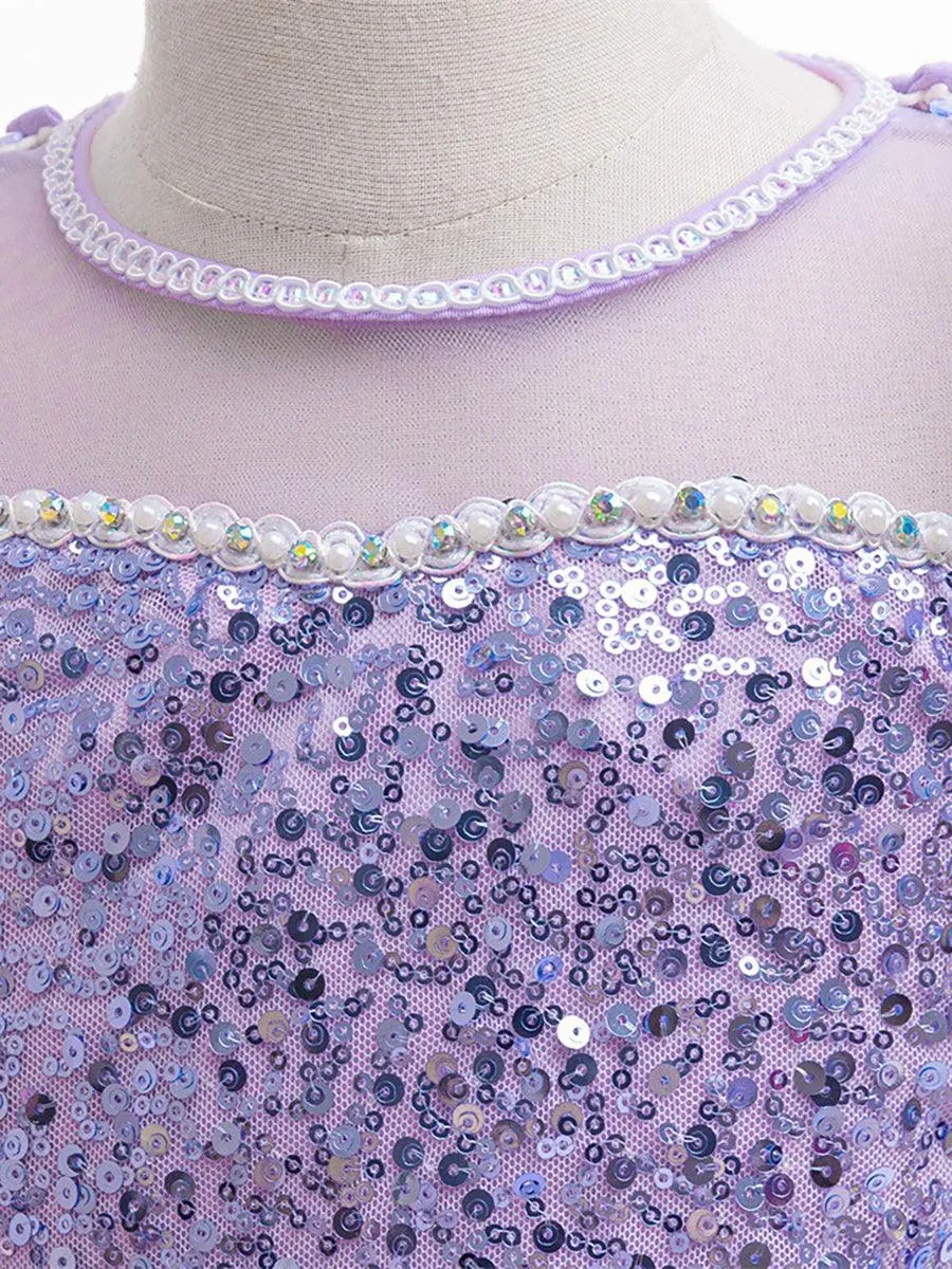 Ballon Sleeve Sequin Fairytale Princess Girl Dress MKD1010