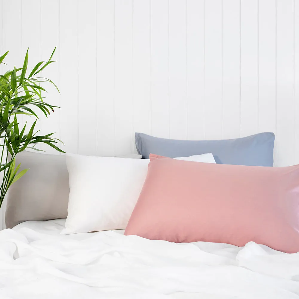 Bamboo Satin Pillowcases - Silver