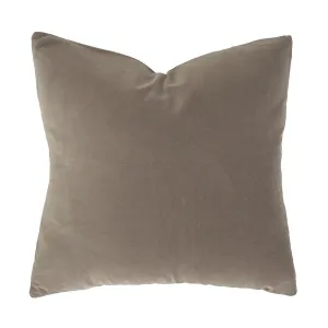 Bambury Velvet Cushion - Square - Almond