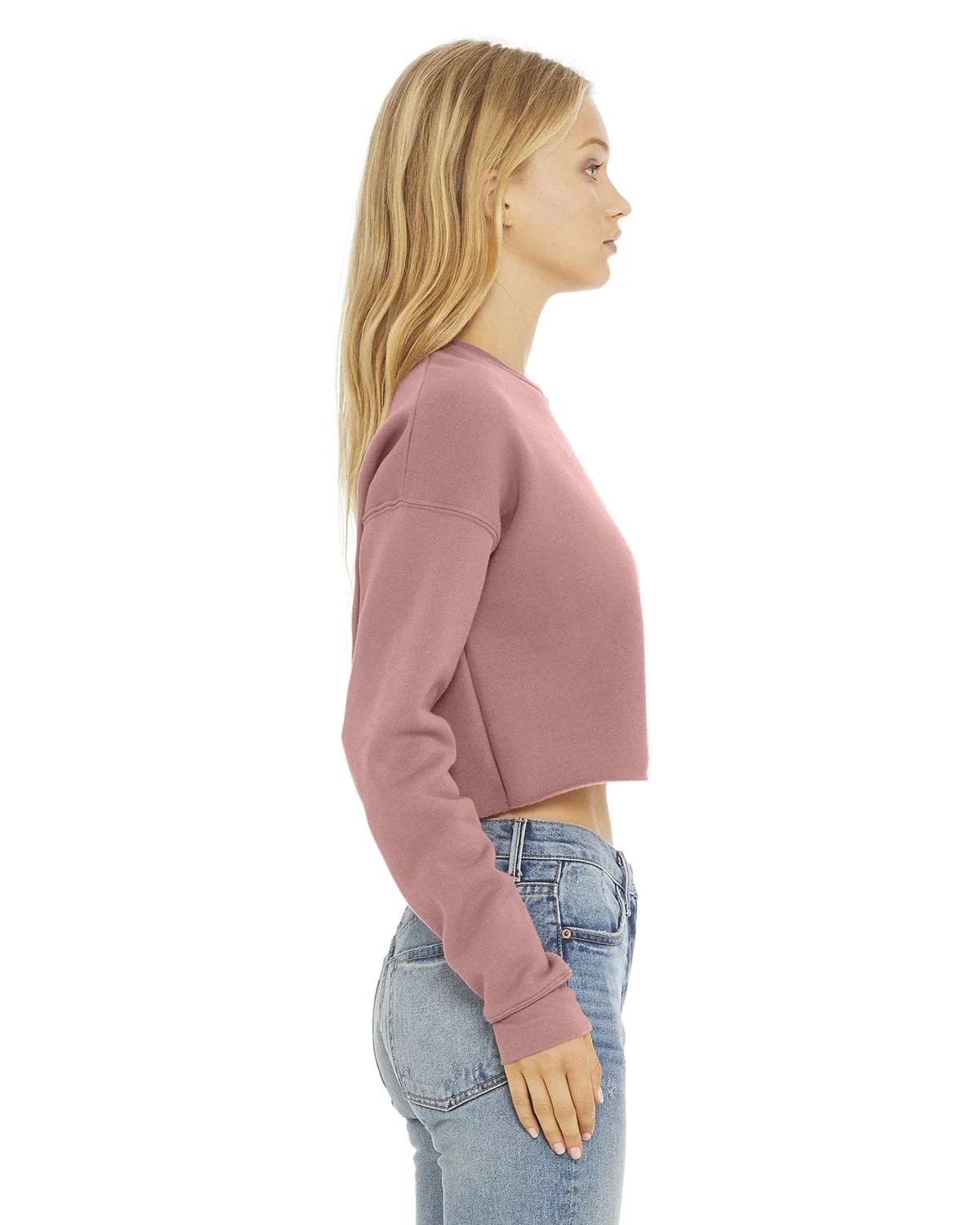 Bella Canvas Ladies Cropped Fleece Crew