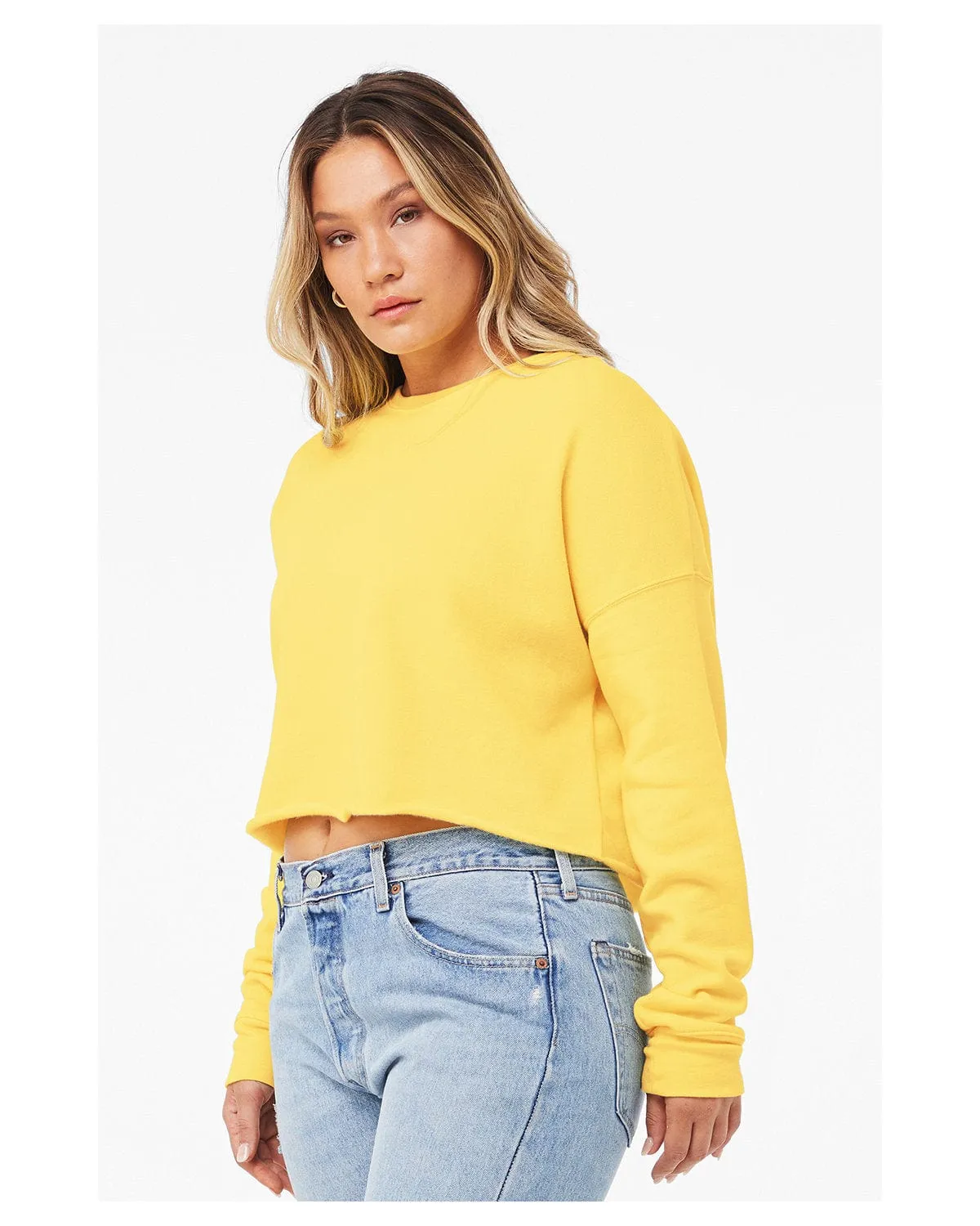 Bella Canvas Ladies Cropped Fleece Crew