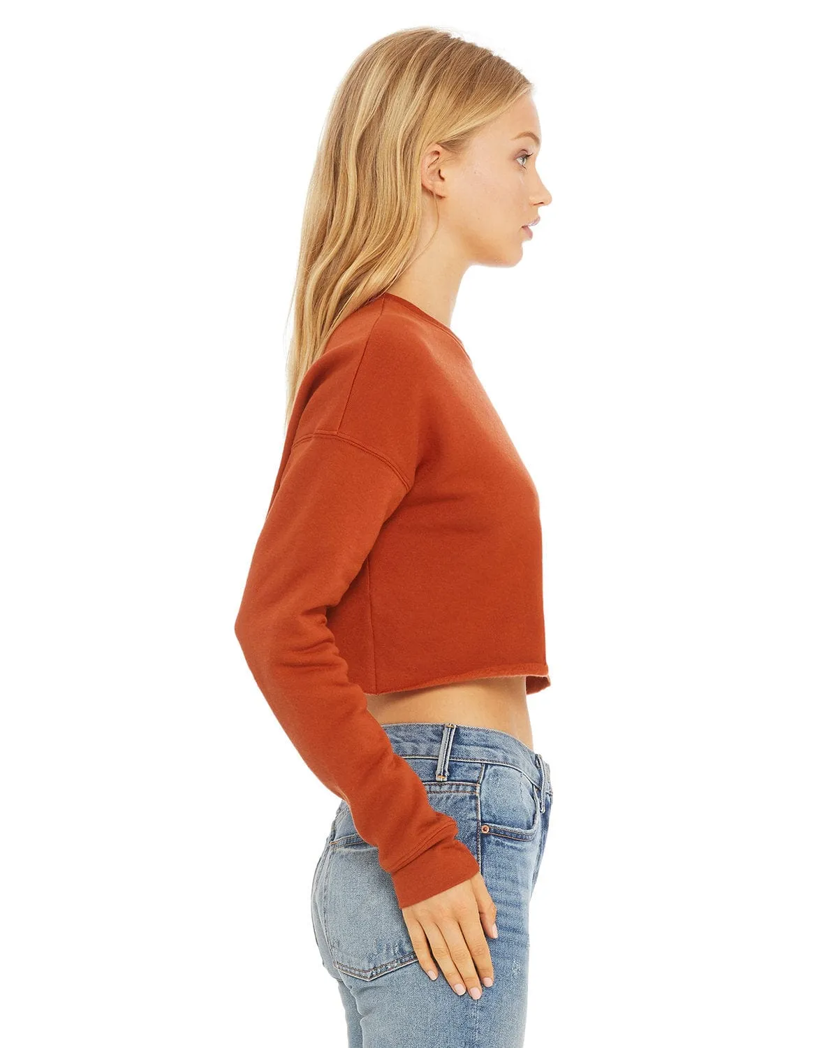 Bella Canvas Ladies Cropped Fleece Crew