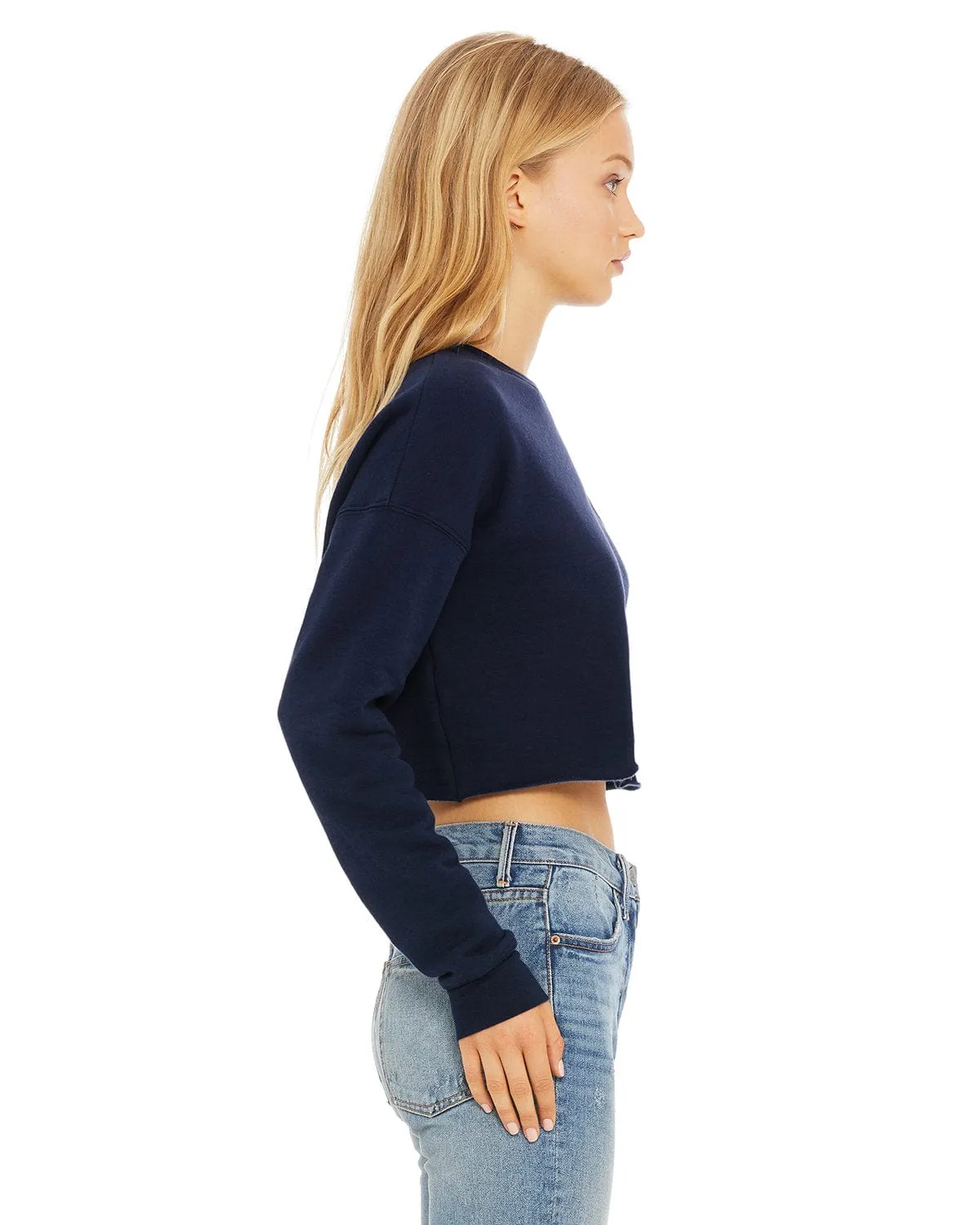 Bella Canvas Ladies Cropped Fleece Crew