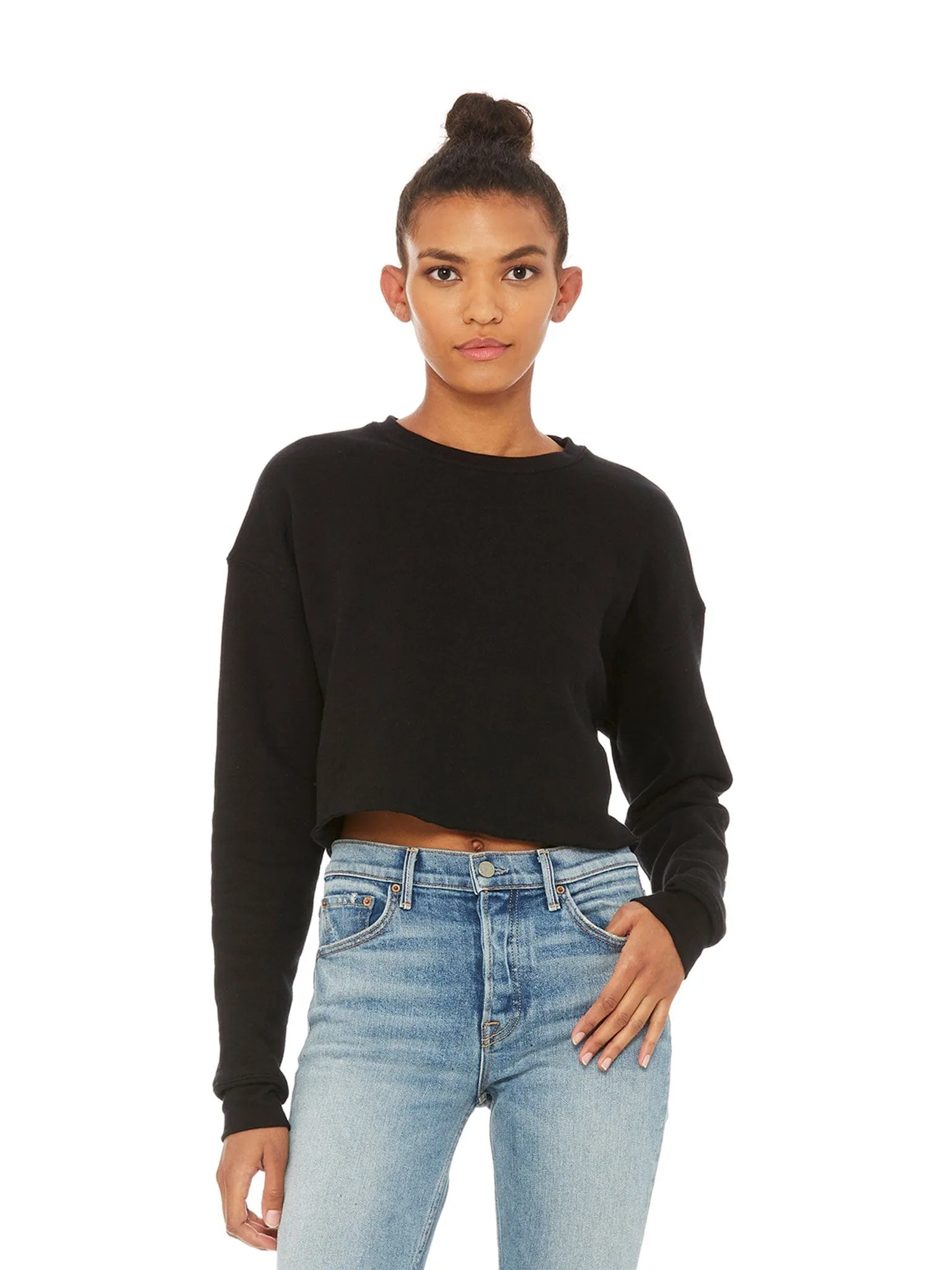 Bella Canvas Ladies Cropped Fleece Crew