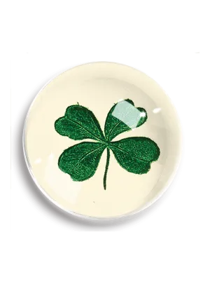 Ben's Garden - Vintage Lucky Clover Crystal Dome Paperweight // Min. Case 2