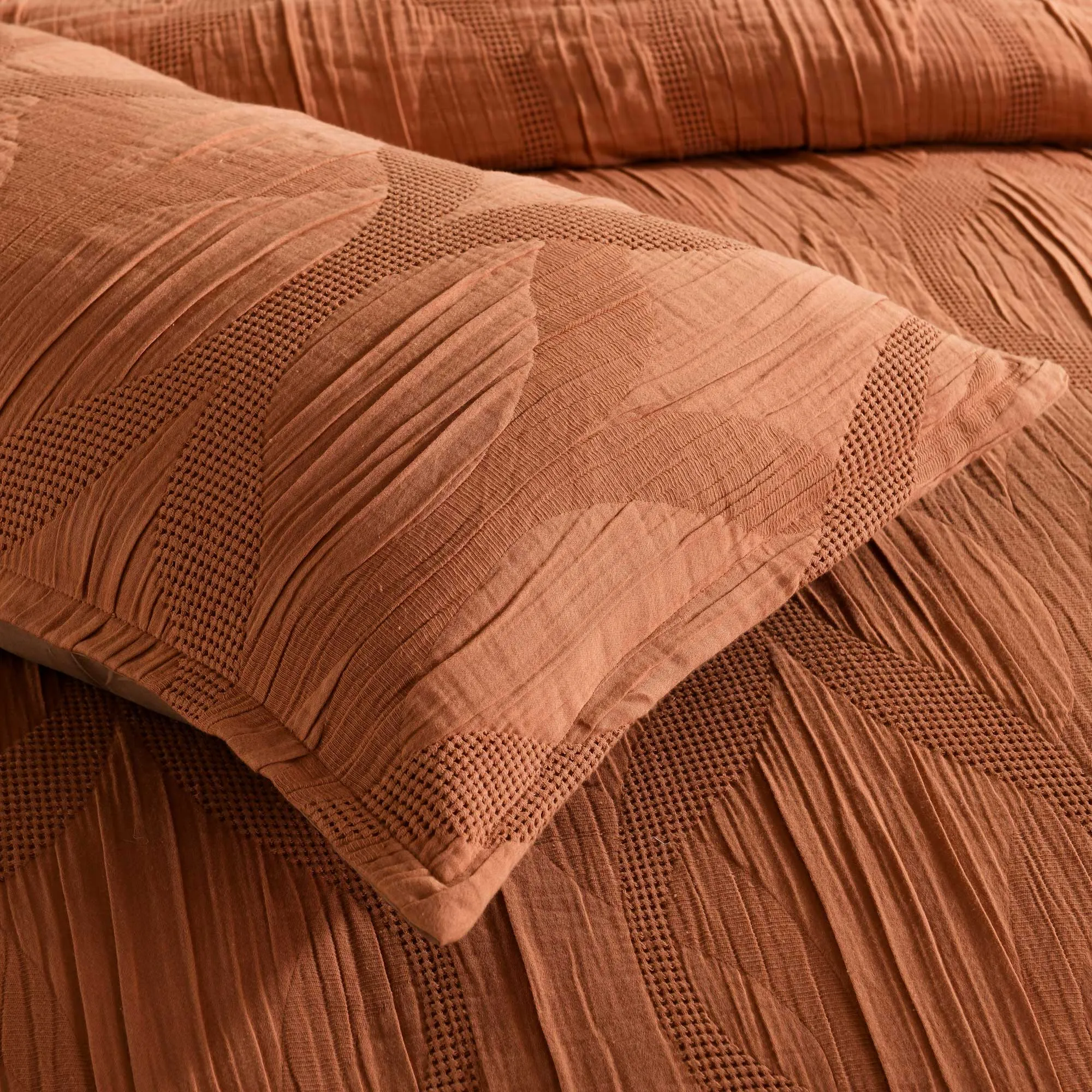 Bianca Bedding BRADFORD QUILT COVER SET EARTH