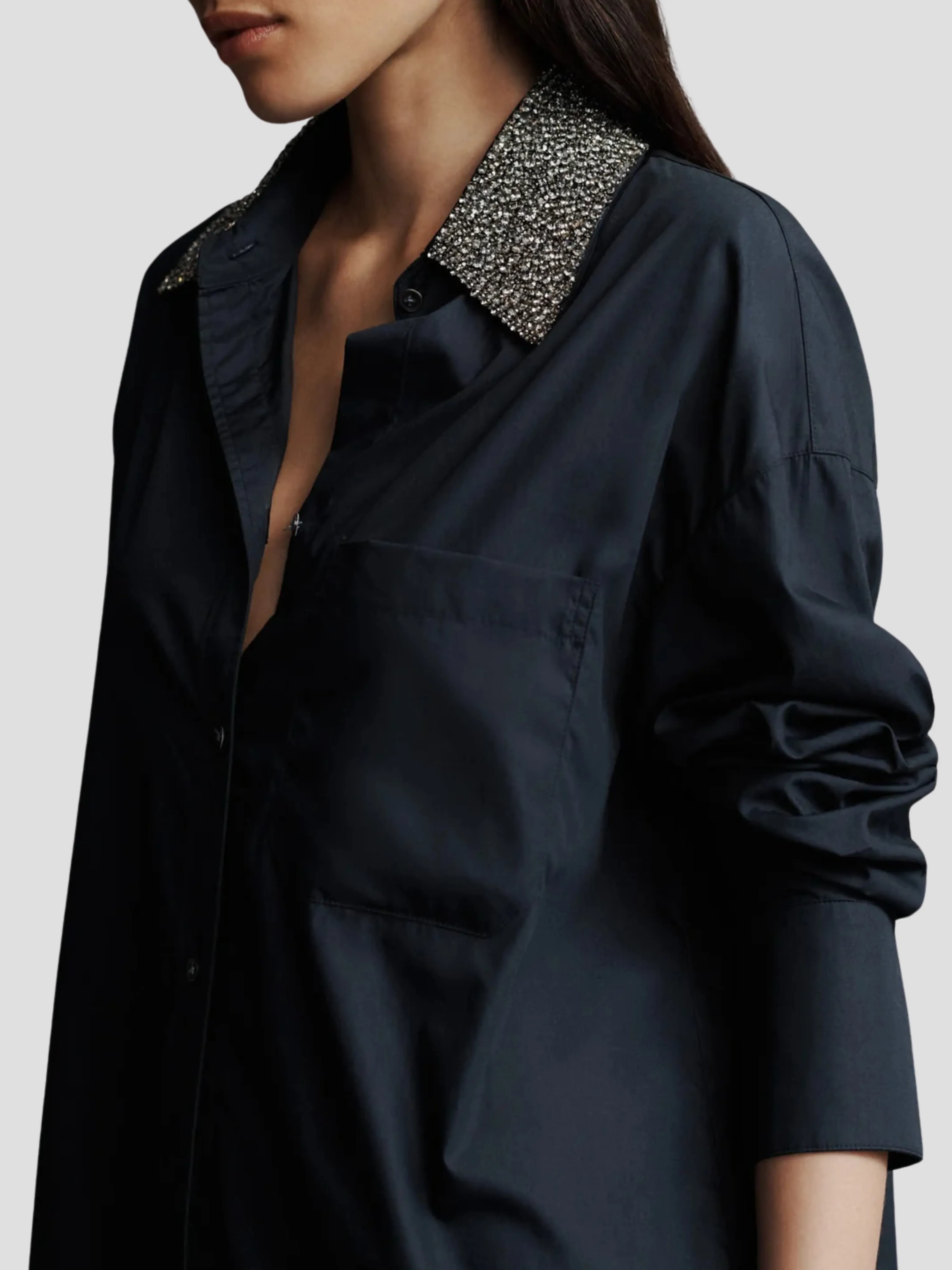 Big Joe with Crystal Collar in Navy