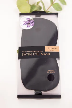 Black Lavender Scented Weighted Eye Mask