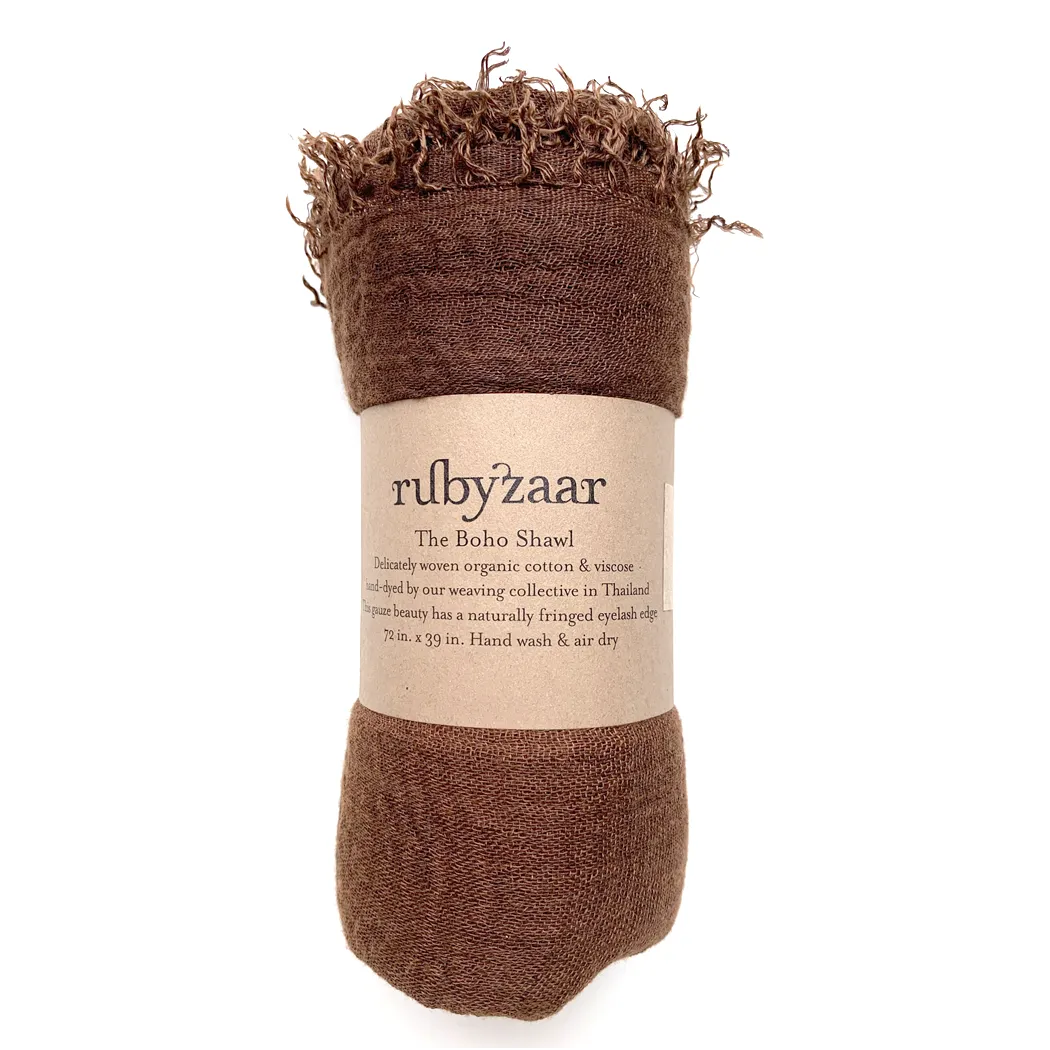 Boho Scarf, Espresso