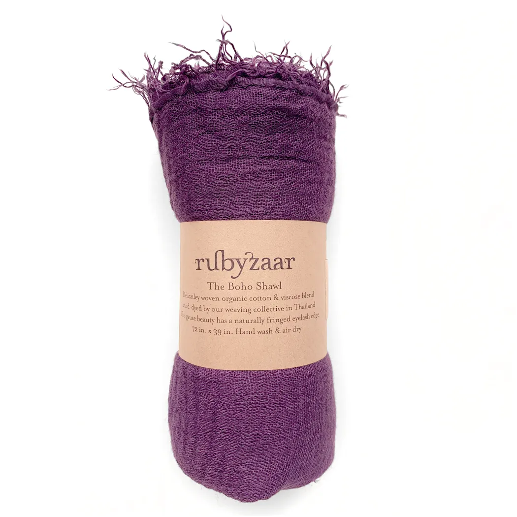 Boho Scarf, Plum
