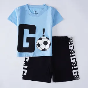 Boys Half Sleeves 2 Piece Suit