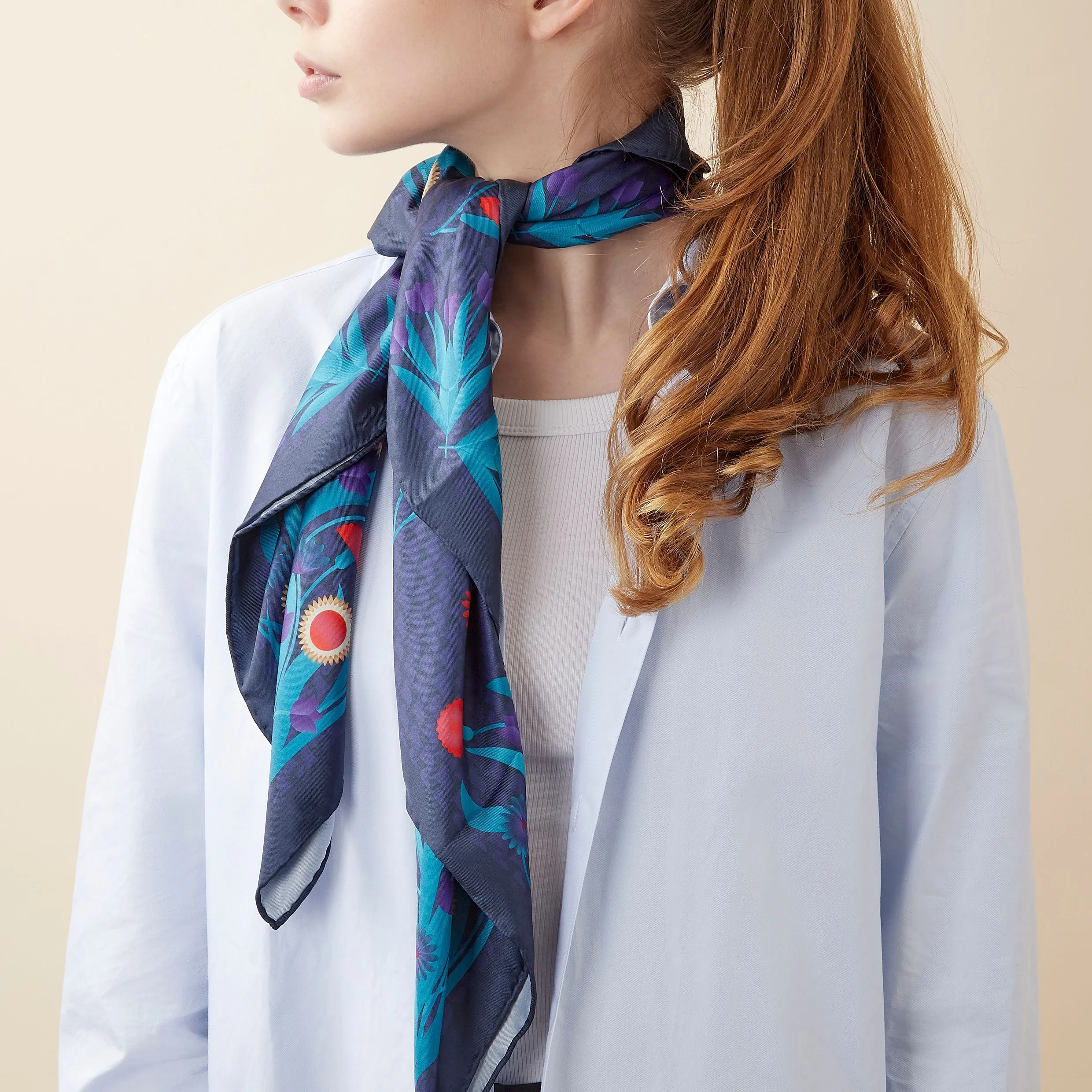 CACHAREL CFL437N - Scarf Astrid Navy