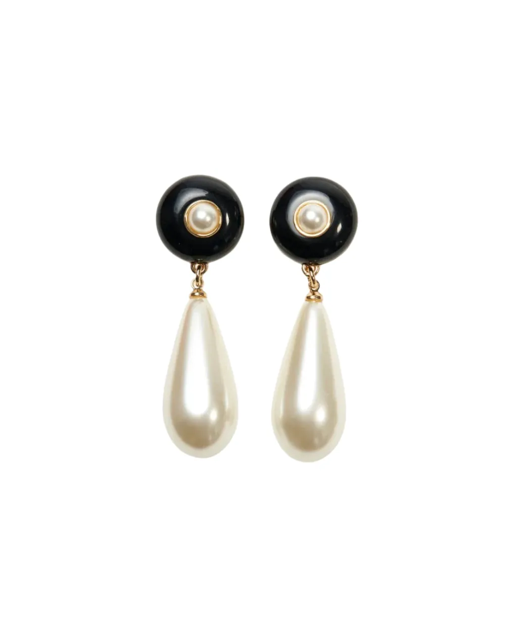 Carolina Herrera Pearl/Crystal Drop Earrings (More Colors)