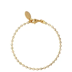 Caroline Svedbom Gold Miro Bracelet - Clear Crystal