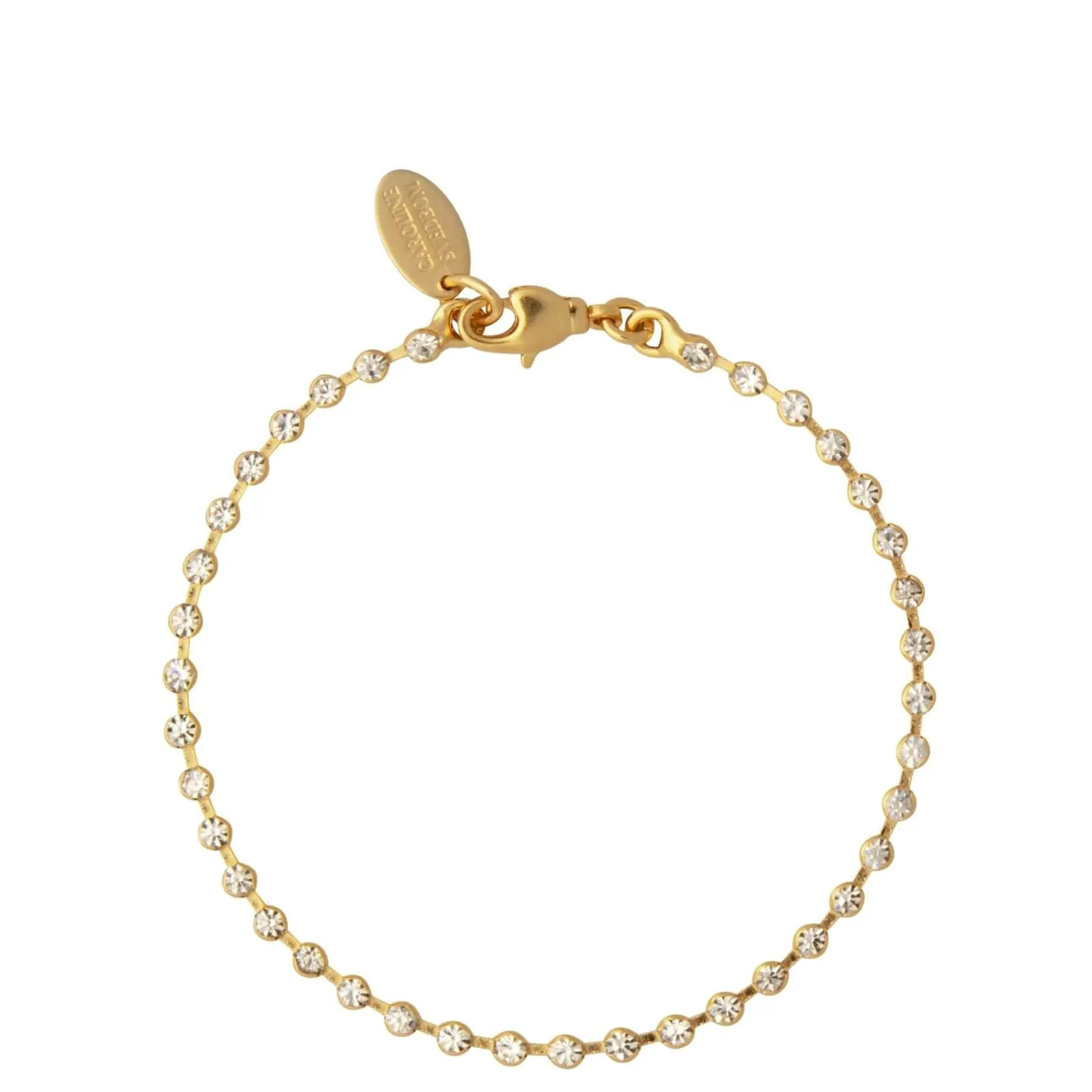 Caroline Svedbom Gold Miro Bracelet - Clear Crystal