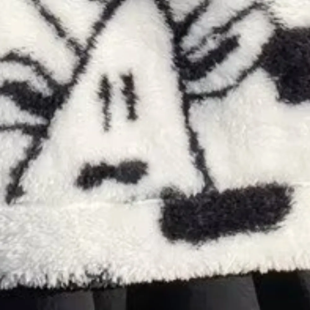 Cartoon Dairy Cow Sherpa Sweater