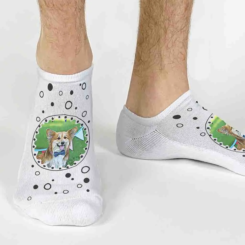 Cartoon Photo Effect Socks, Funny Photo Collage Socks