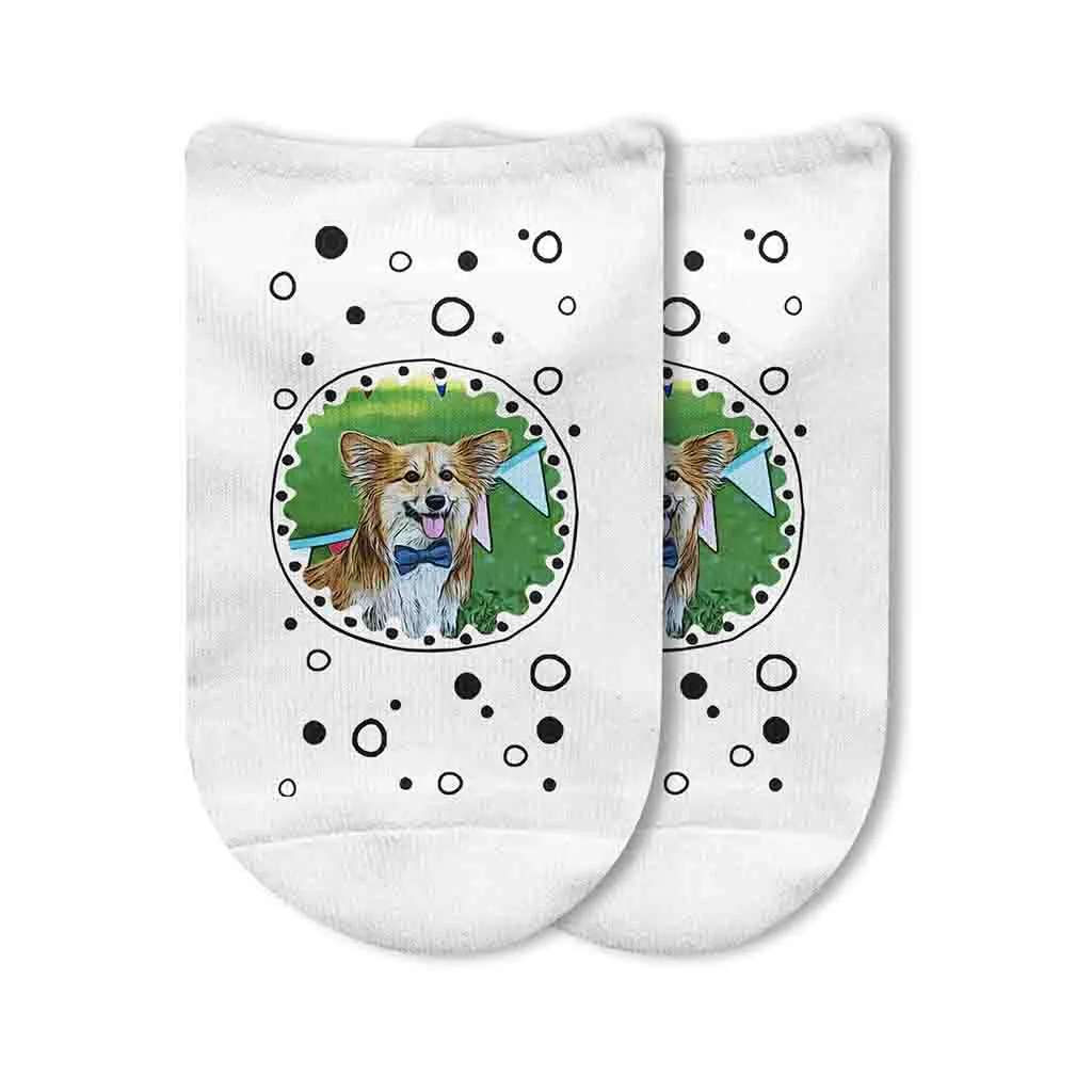 Cartoon Photo Effect Socks, Funny Photo Collage Socks