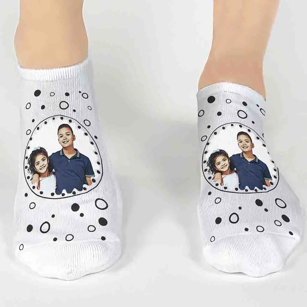 Cartoon Photo Effect Socks, Funny Photo Collage Socks