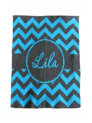 CHEVRON WITH BANNER BLANKET