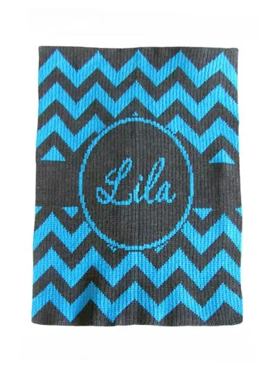 CHEVRON WITH BANNER BLANKET
