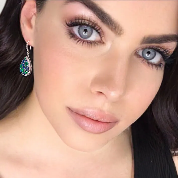 cielo marino crystal earrings