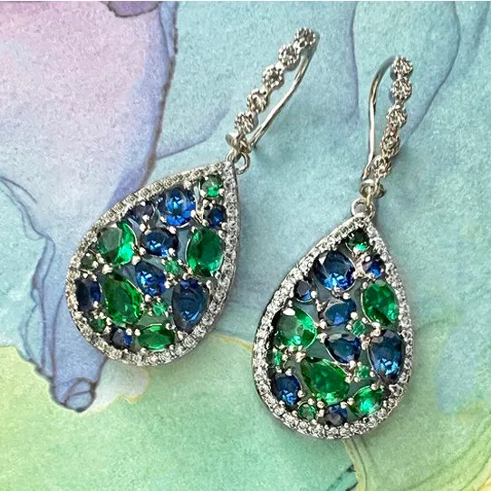 cielo marino crystal earrings