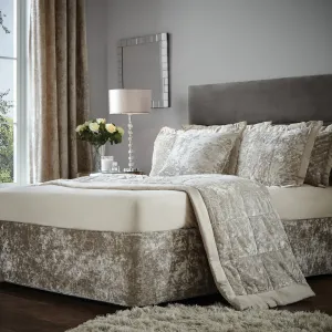 CL Crushed Velvet Divan Base Wrap