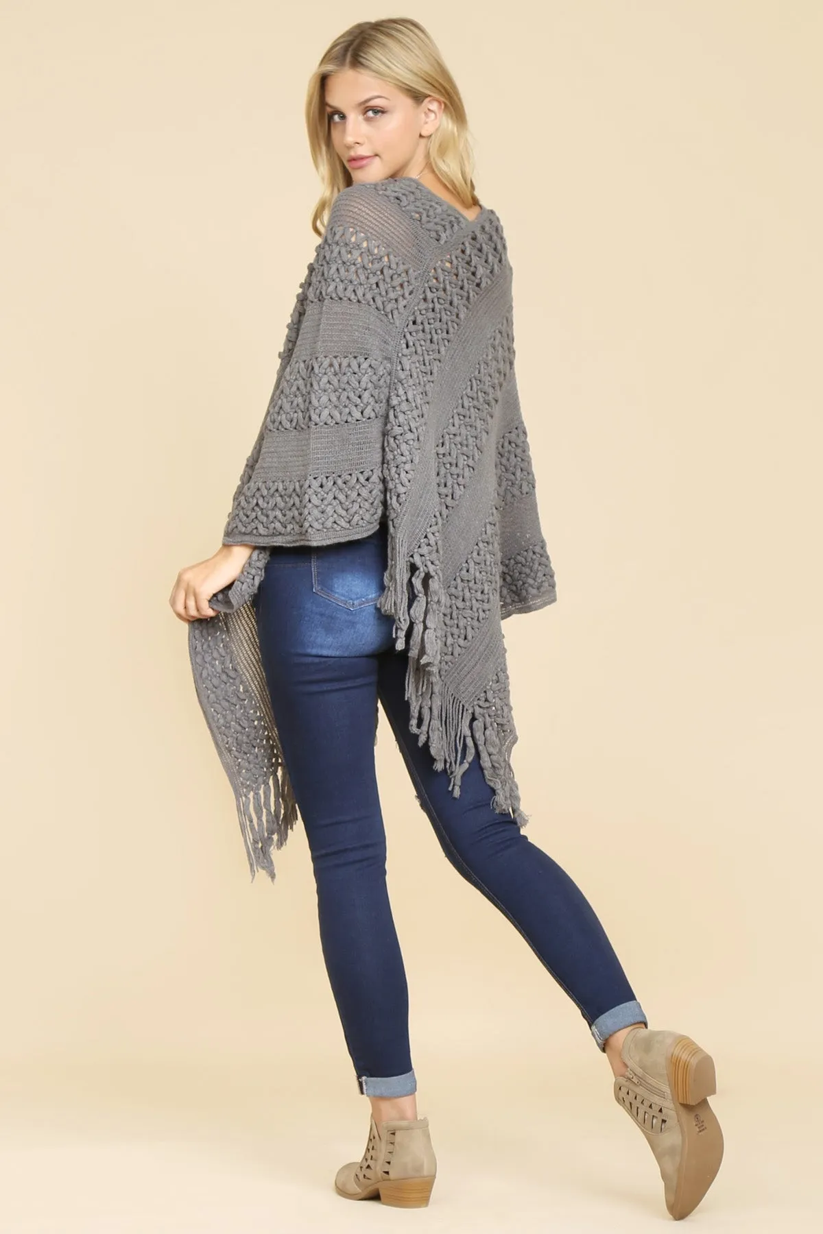 CLASSIC FRINGE PONCHO