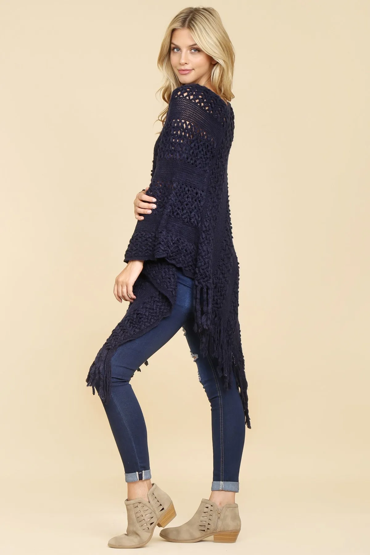 CLASSIC FRINGE PONCHO