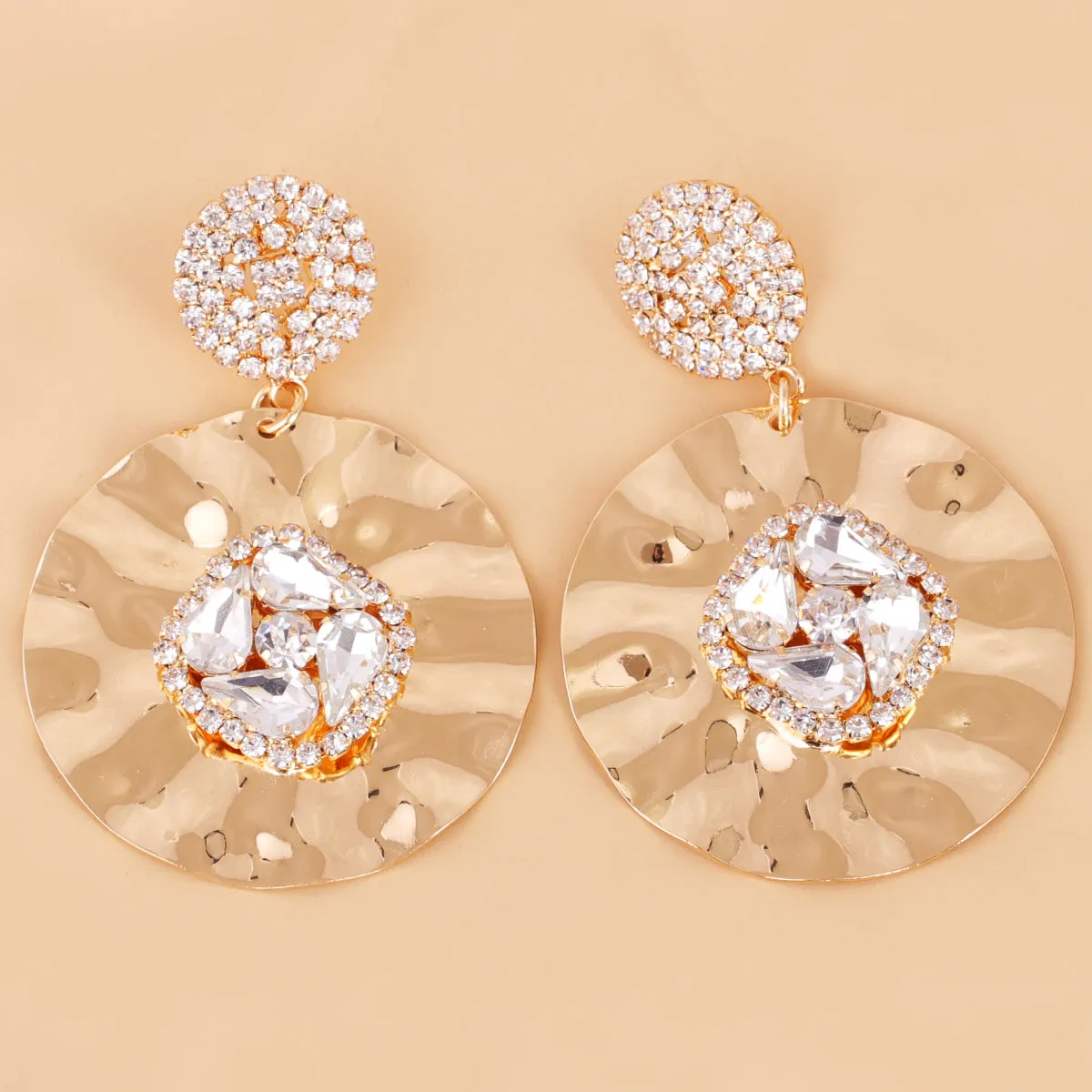 Clear Cubic Zirconia & Crystal 18K Gold-Plated Drop Earrings